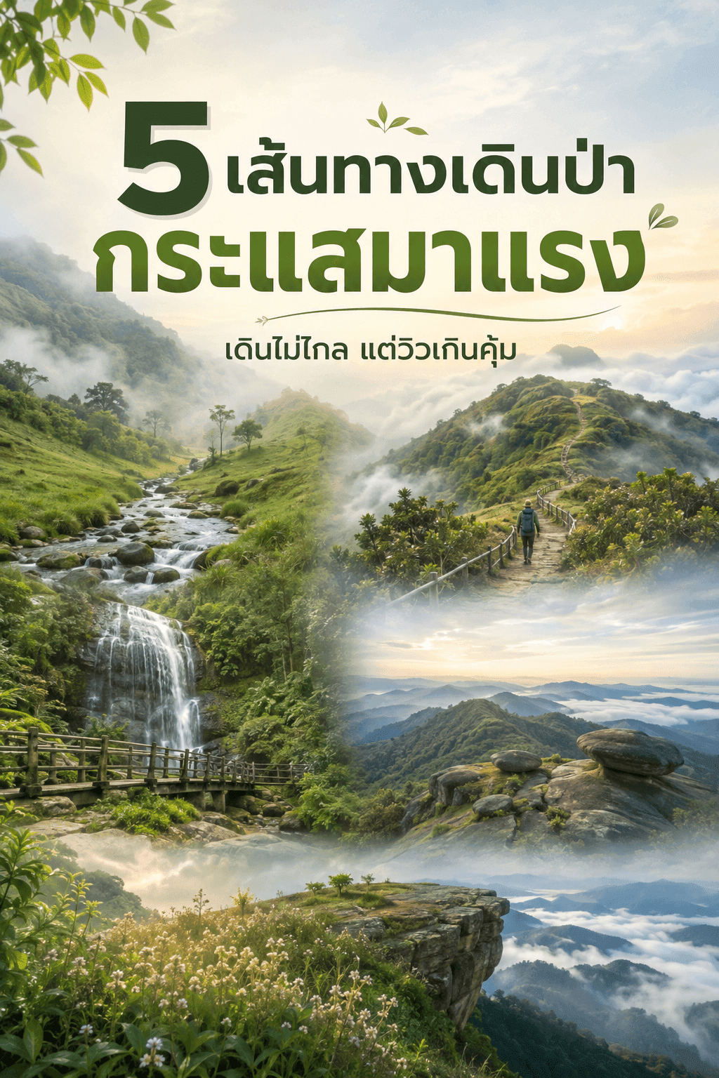 5 เส้นทางเดินป่า กระแสมาแรง